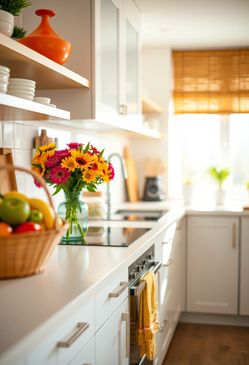 kitchen counter decor ideas modern 13