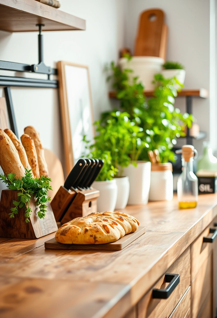 kitchen counter decor ideas modern 18