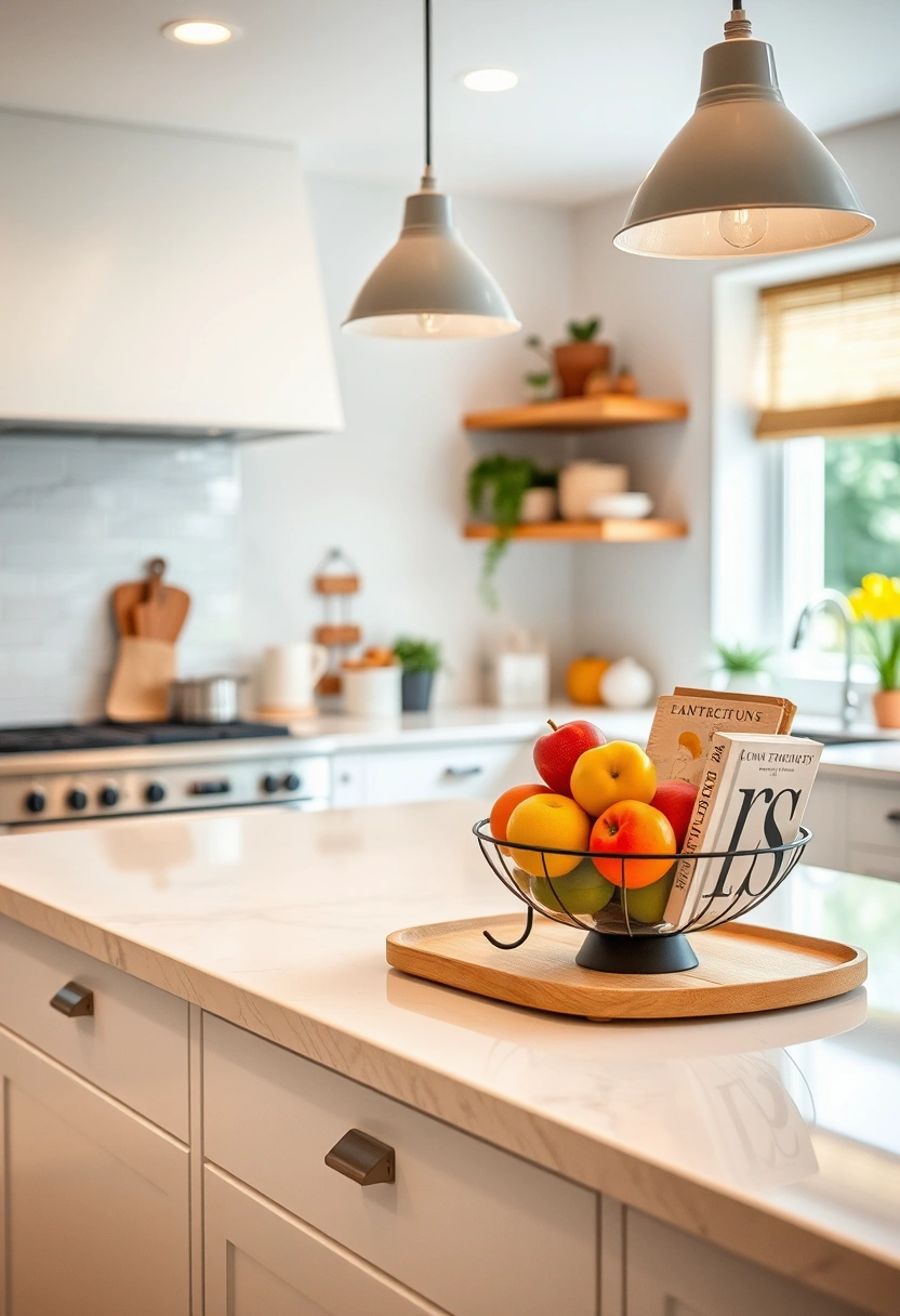 kitchen counter decor ideas modern 19