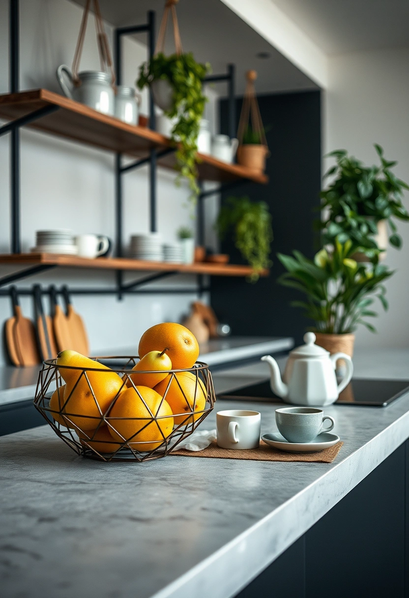 kitchen counter decor ideas modern 3