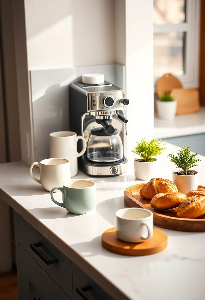 kitchen counter decor ideas modern 6