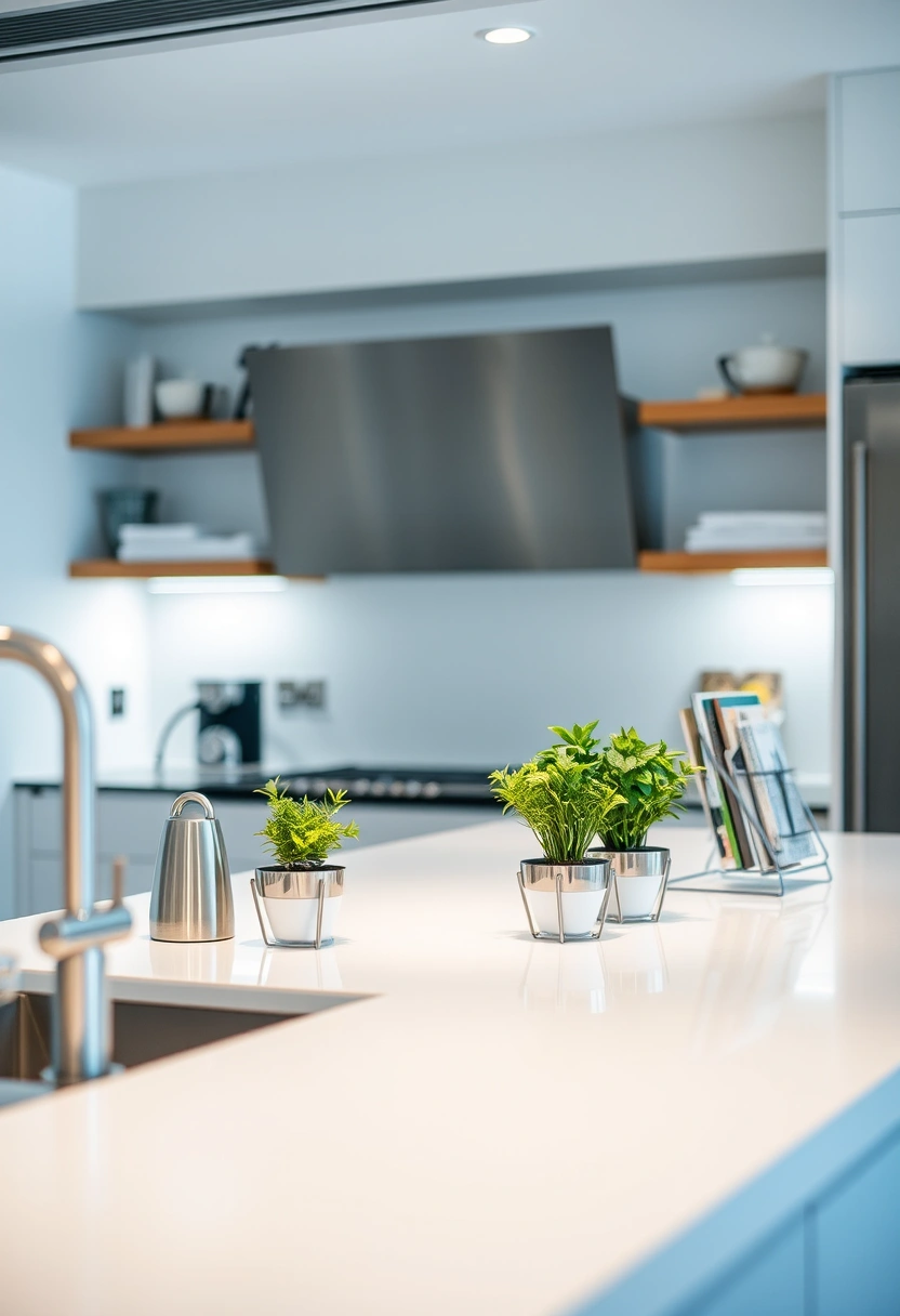 kitchen counter decor ideas modern 8