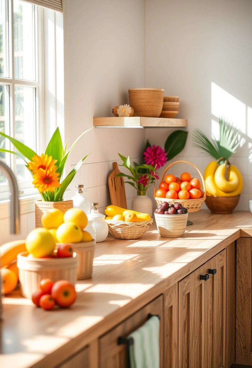 kitchen counter organization ideas 14