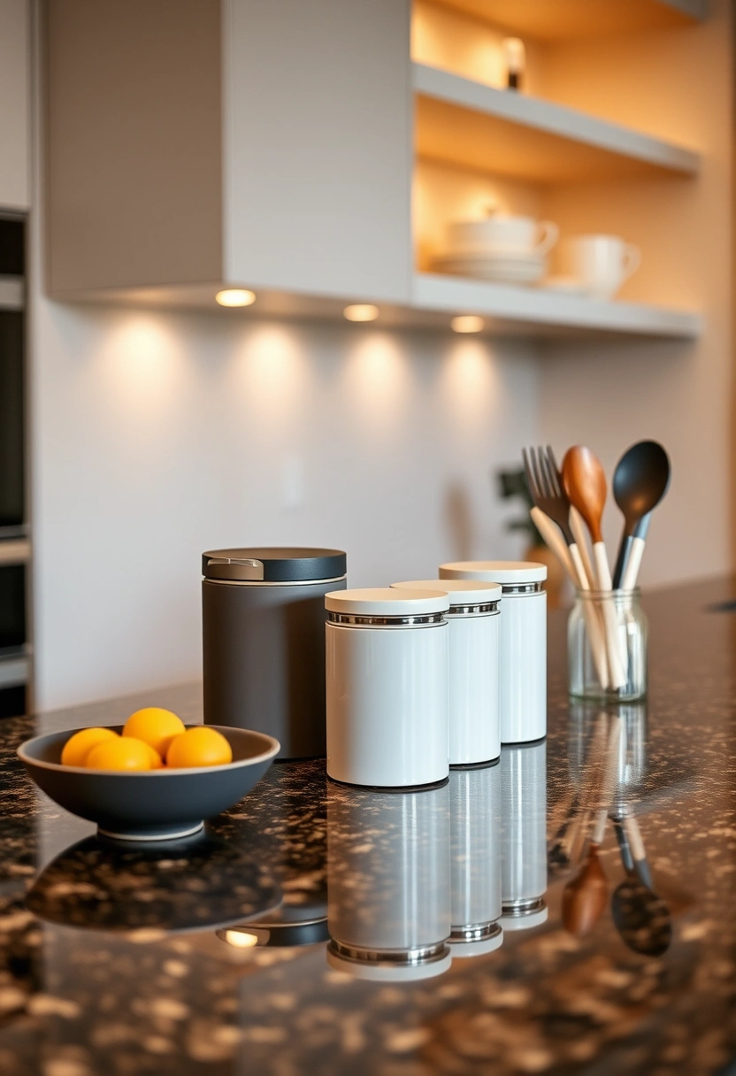 kitchen counter organization ideas 19