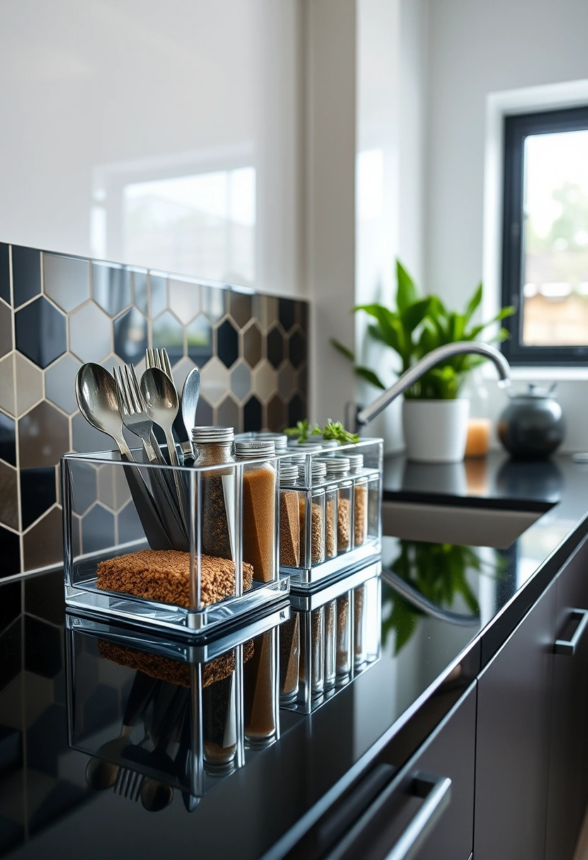kitchen counter organization ideas 7