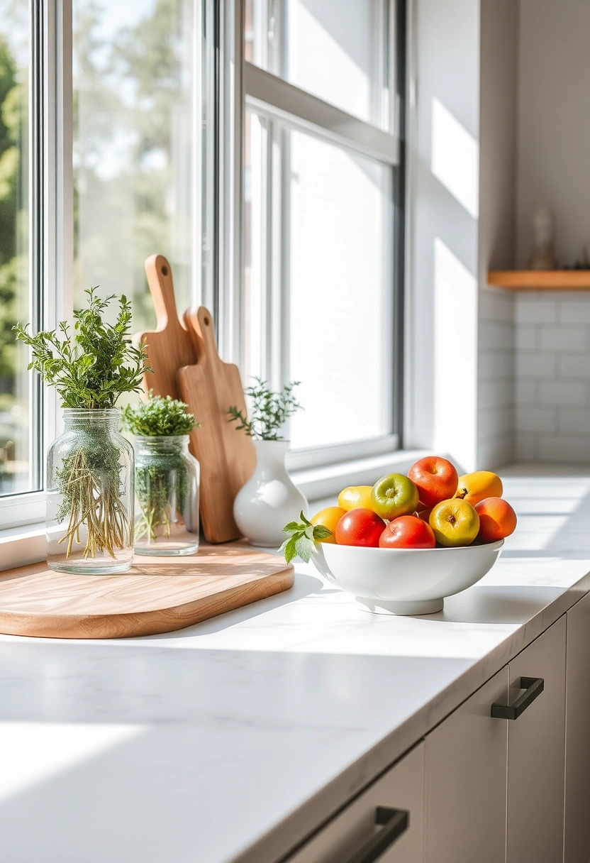 kitchen counter top decor ideas 1