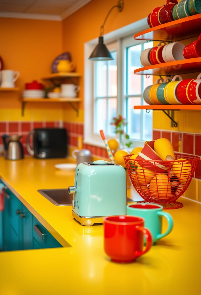 kitchen counter top decor ideas 12