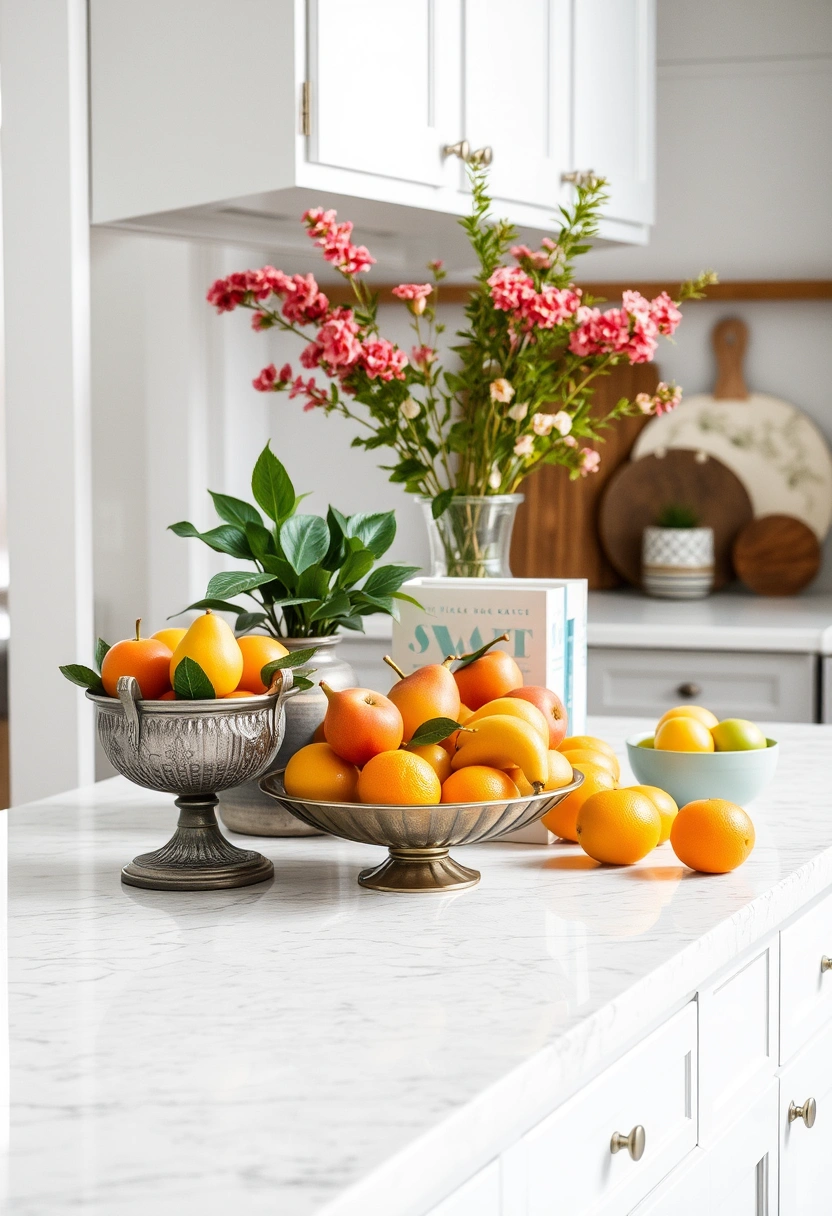 kitchen counter top decor ideas 17