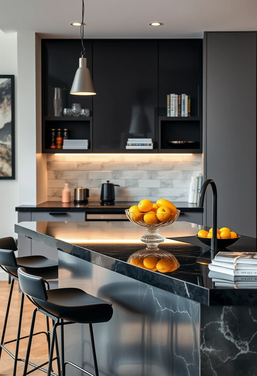 kitchen counter top decor ideas 19
