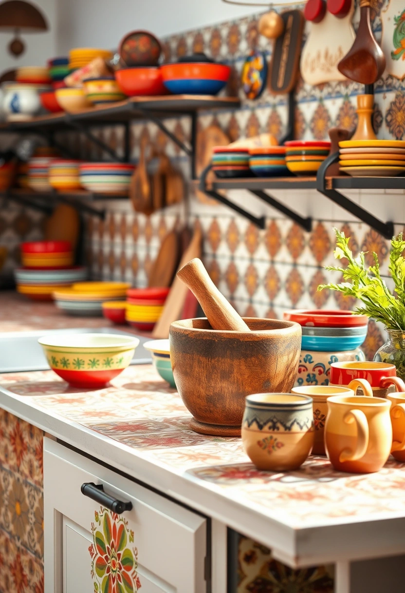 kitchen counter top decor ideas 4