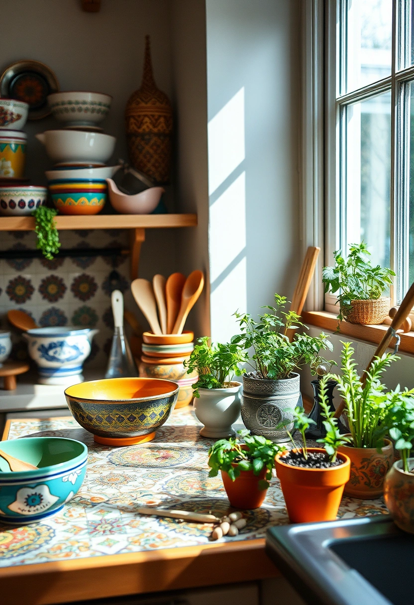 kitchen counter top decor ideas 7