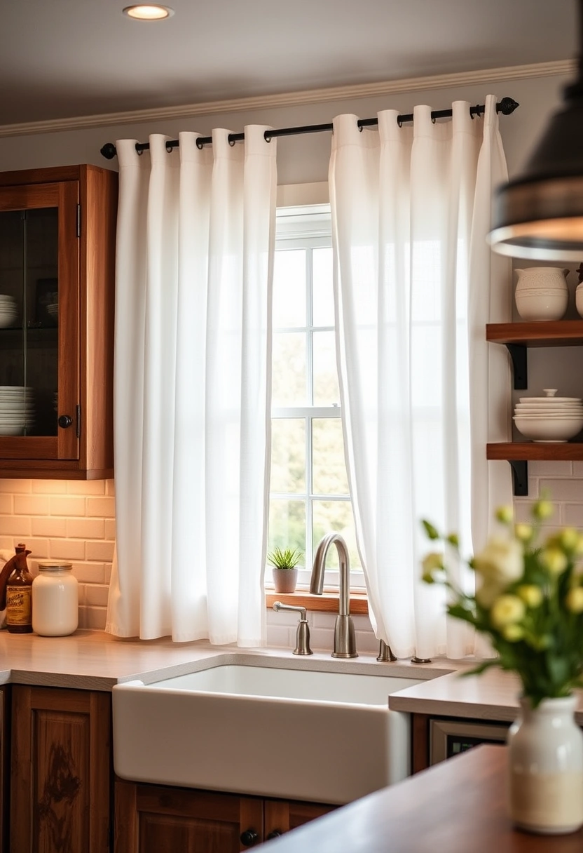 kitchen curtain ideas farmhouse 2