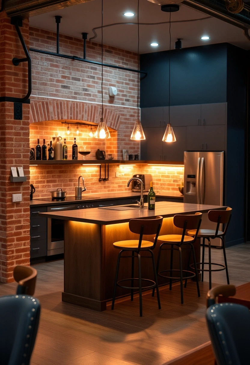 kitchen divider ideas half walls 5