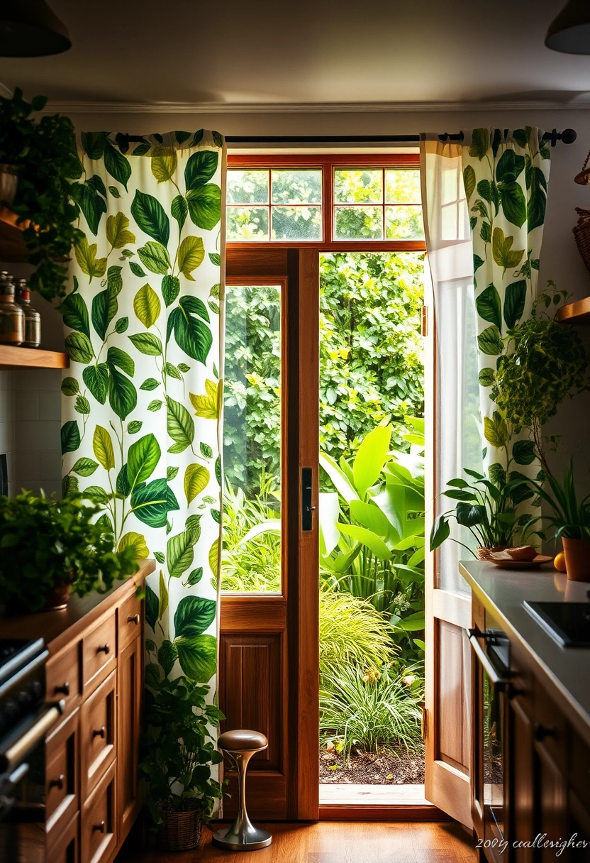 kitchen door curtain ideas 12