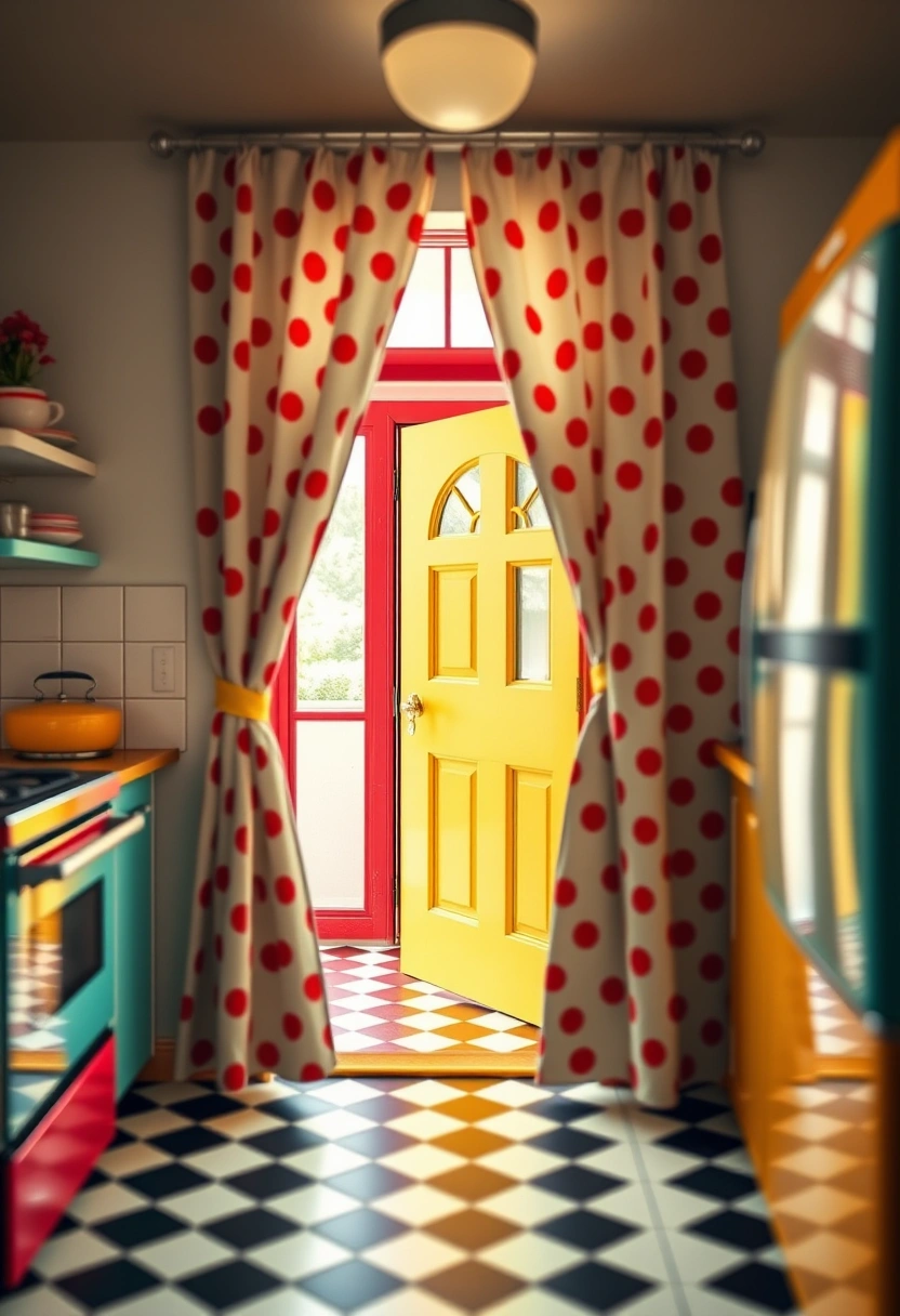 kitchen door curtain ideas 15