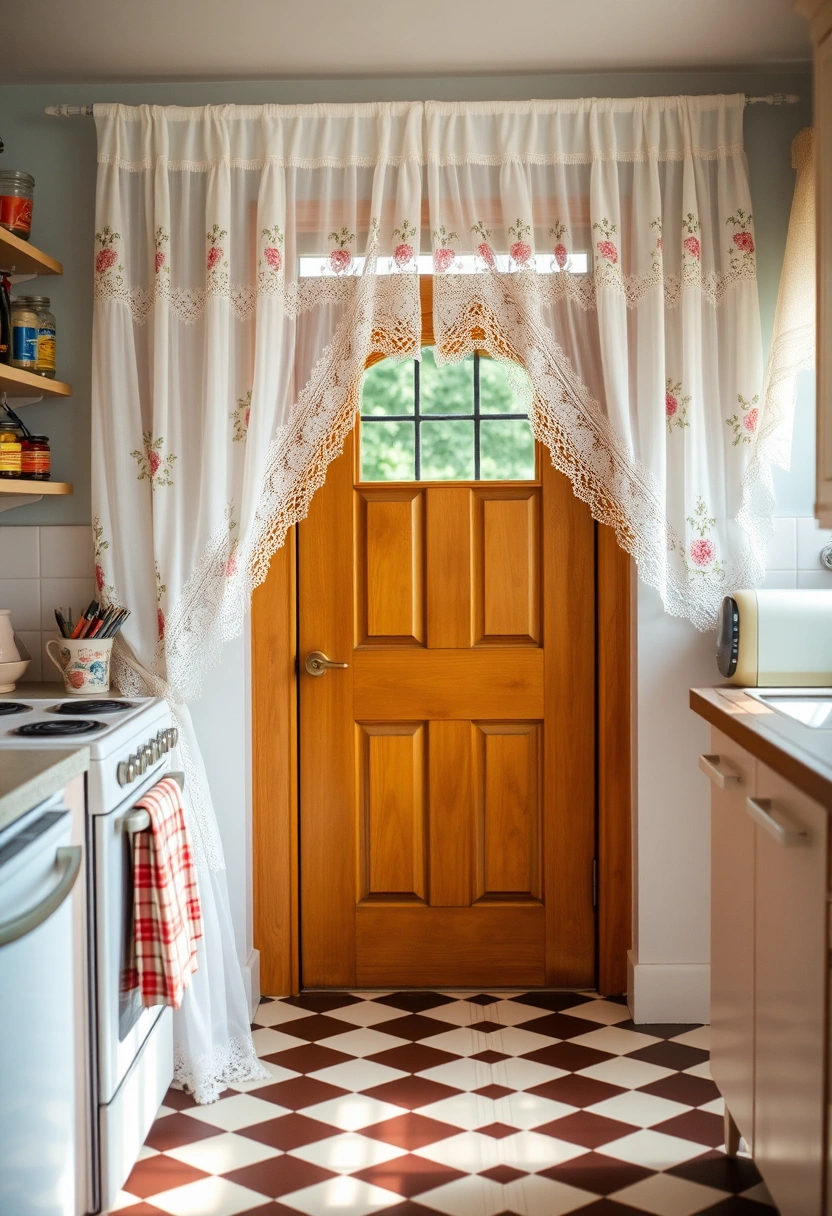 kitchen door curtain ideas 9