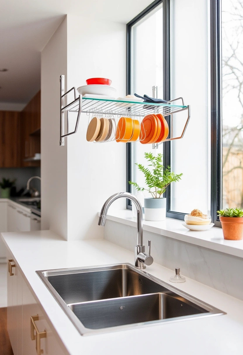 kitchen drying rack ideas 17