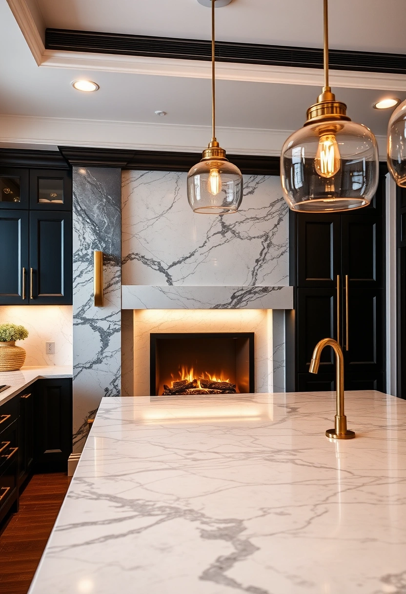 kitchen fireplace ideas 11