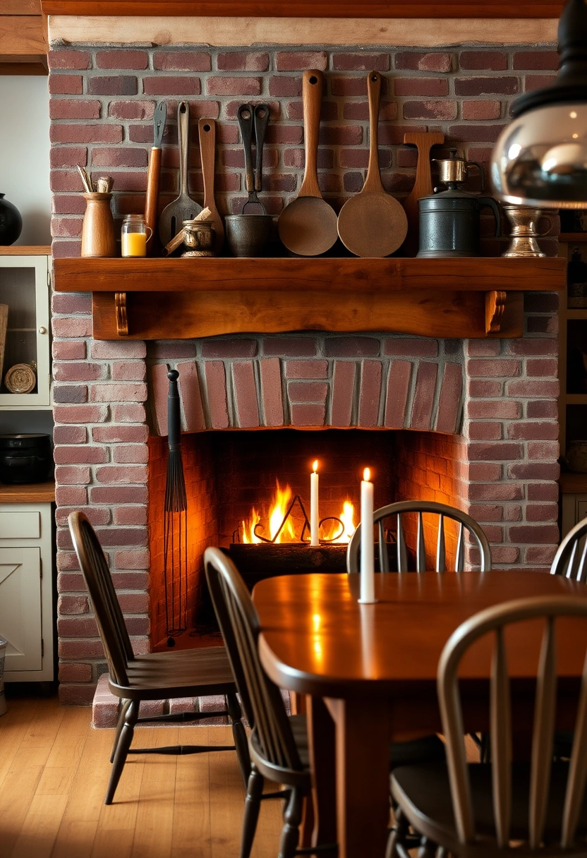 kitchen fireplace ideas 16