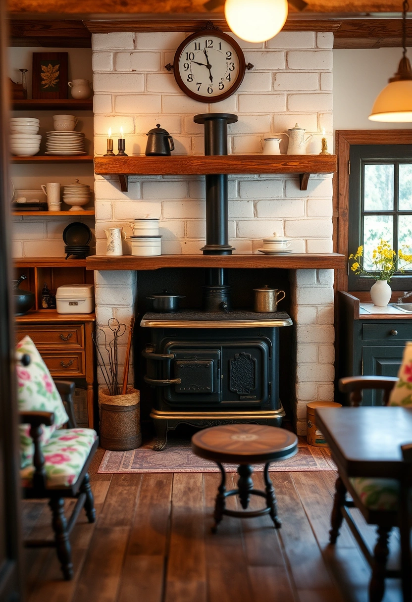 kitchen fireplace ideas 20