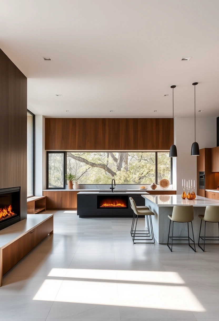 kitchen fireplace ideas 9