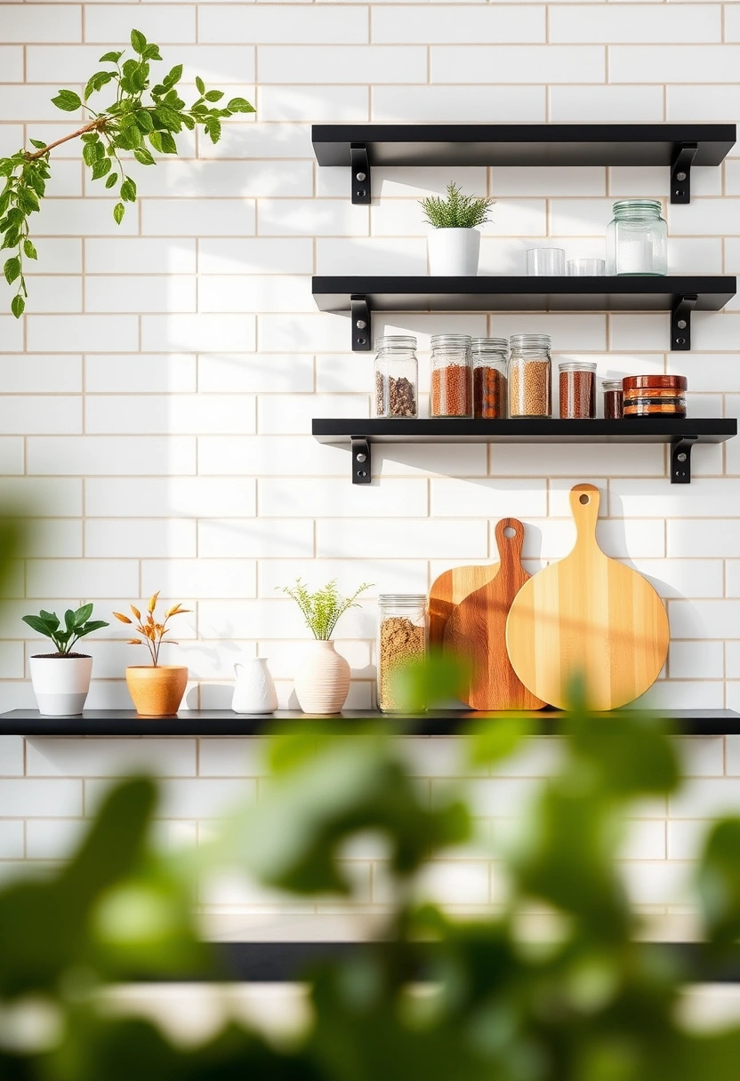 kitchen floating shelves decor ideas 1