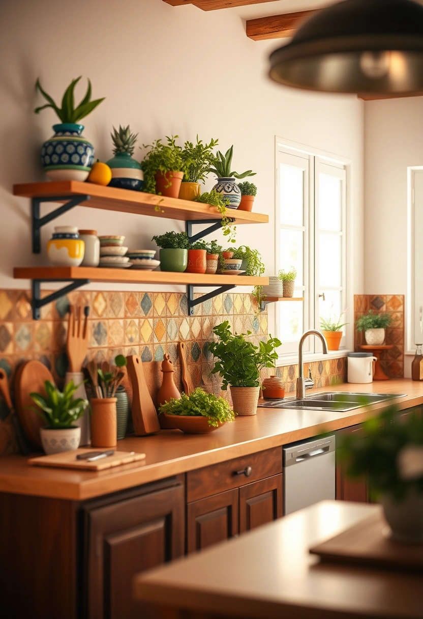 kitchen floating shelves decor ideas 13