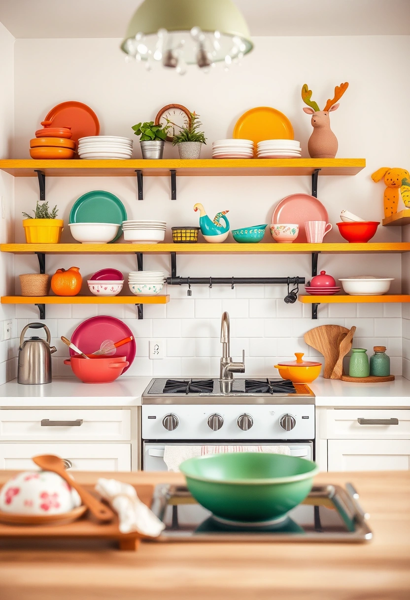 kitchen floating shelves decor ideas 14