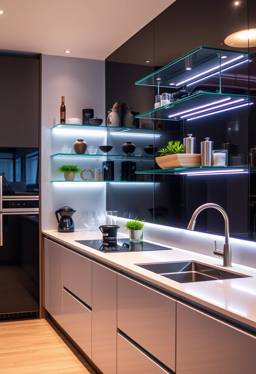 kitchen floating shelves decor ideas 16