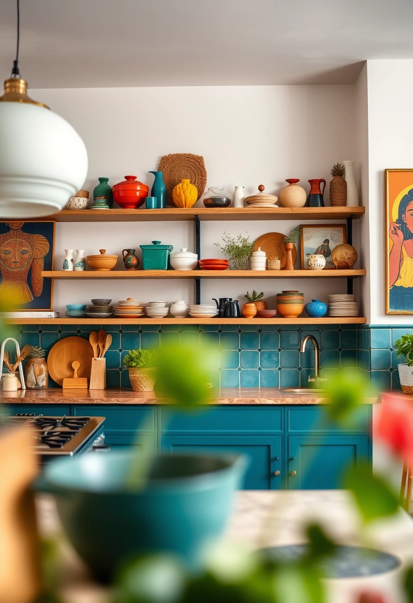 kitchen floating shelves decor ideas 17