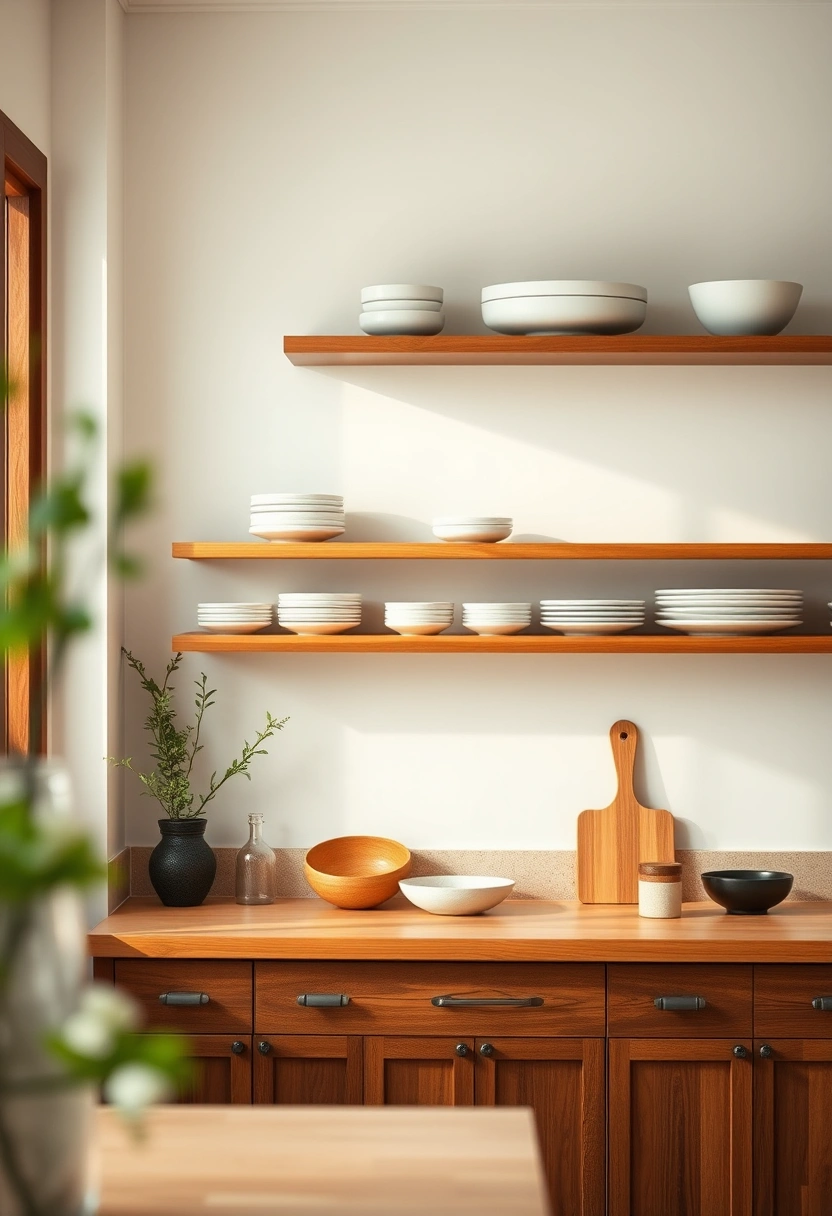 kitchen floating shelves decor ideas 18
