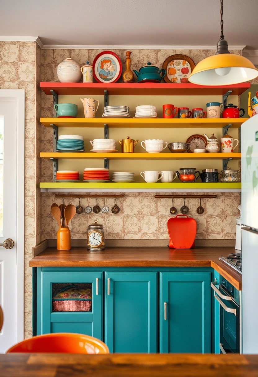 kitchen floating shelves decor ideas 19
