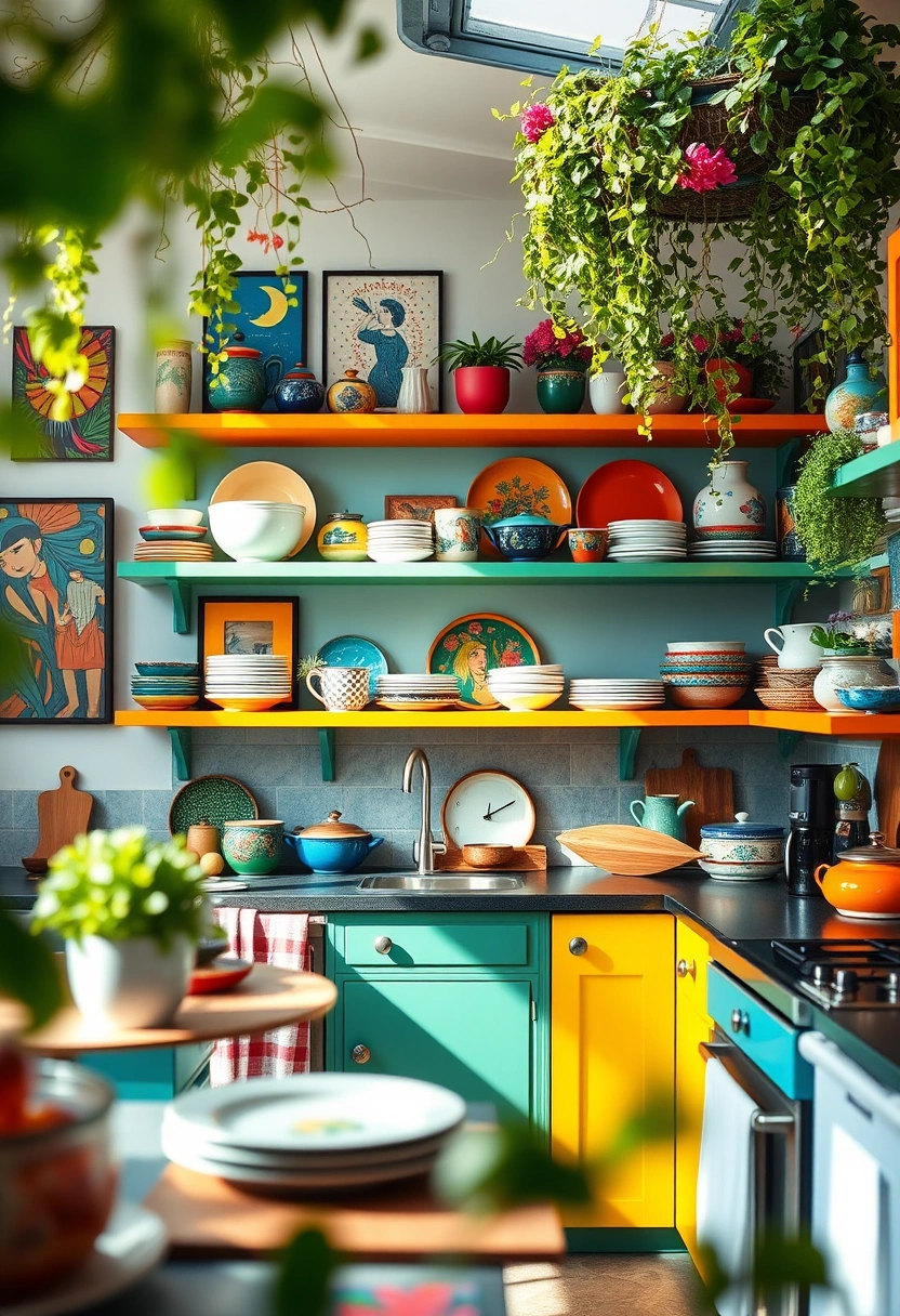 kitchen floating shelves decor ideas 5