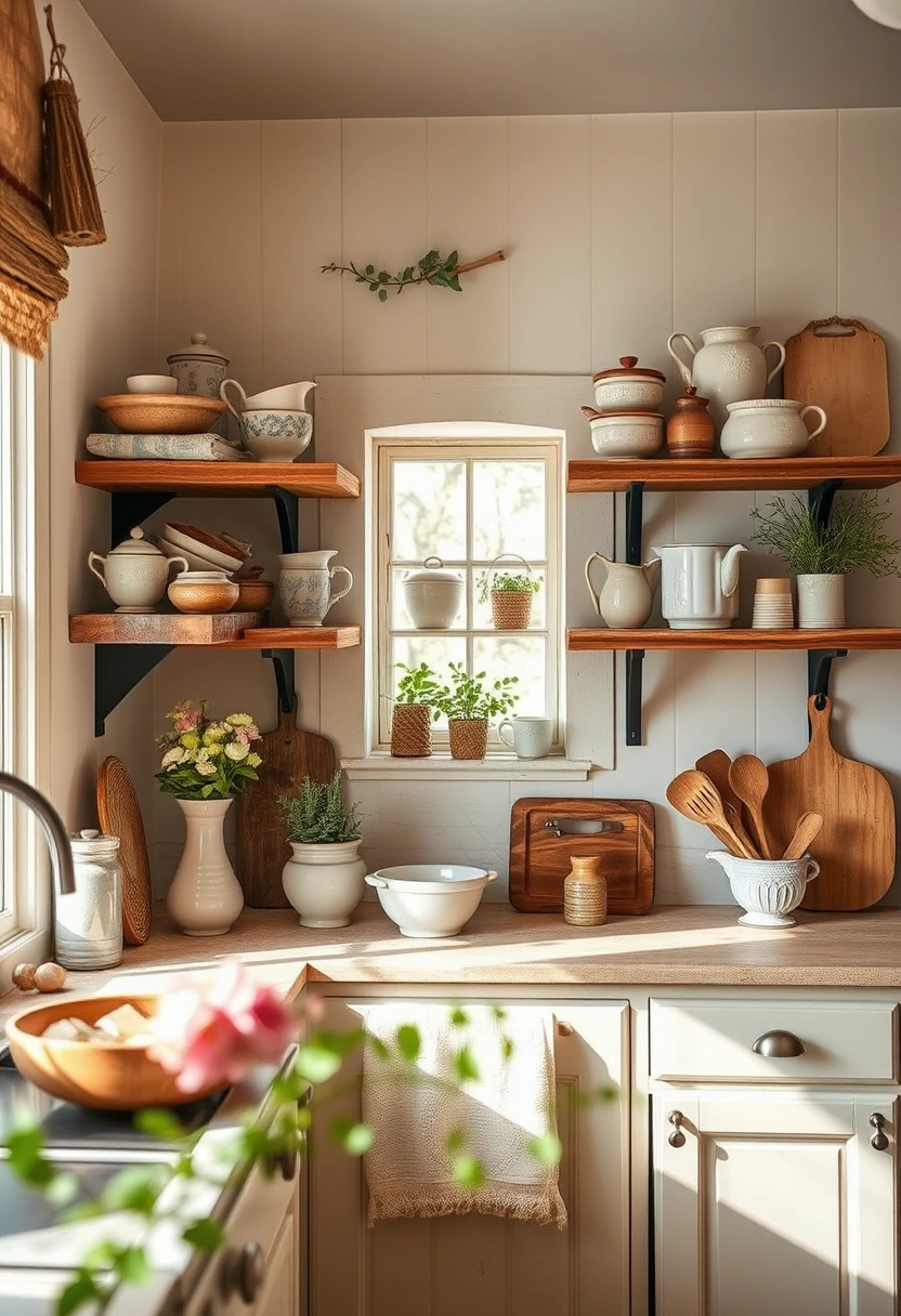 kitchen floating shelves decor ideas 8