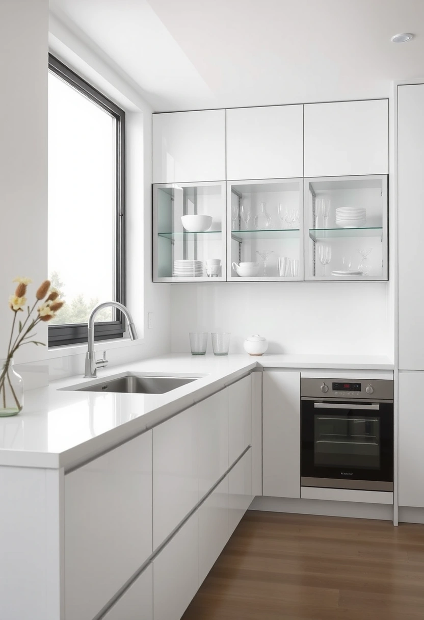 kitchen glass cabinets display ideas 10