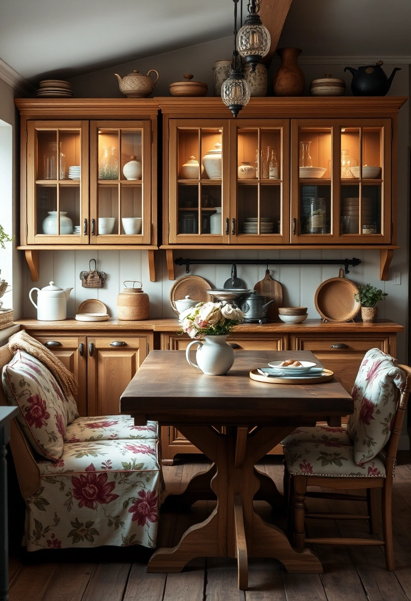 kitchen glass cabinets display ideas 15
