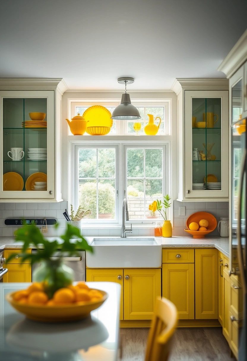 kitchen glass cabinets display ideas 17