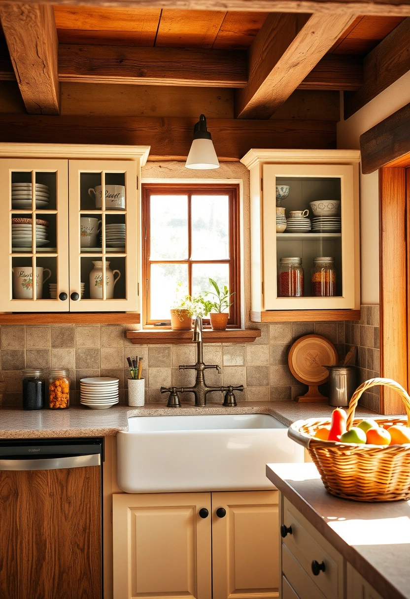 kitchen glass cabinets display ideas 2