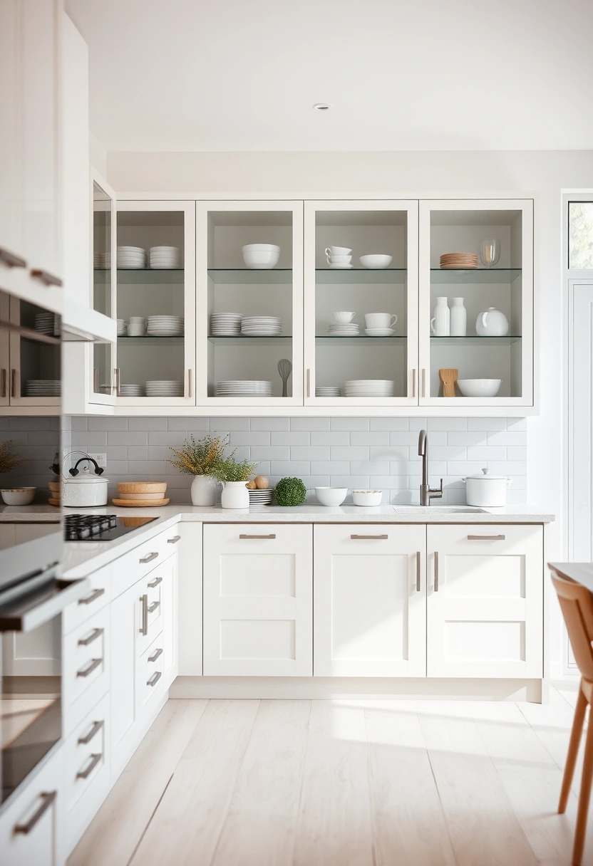 kitchen glass cabinets display ideas 4