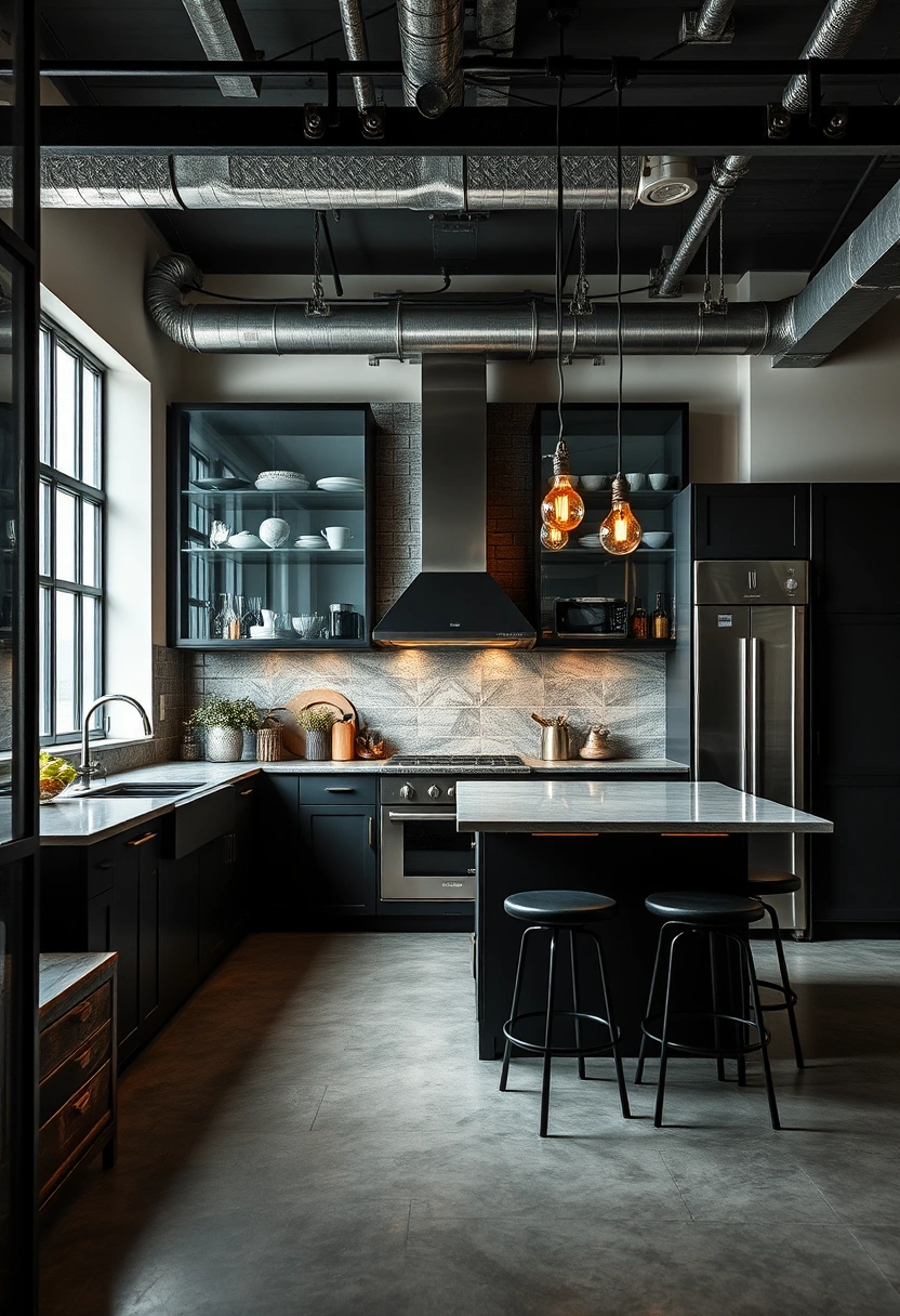 kitchen glass cabinets display ideas 5