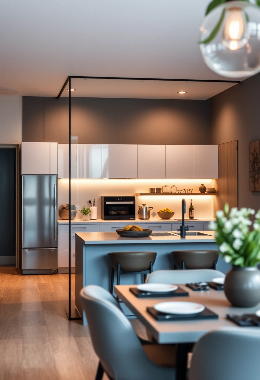 kitchen half wall ideas open concept 16