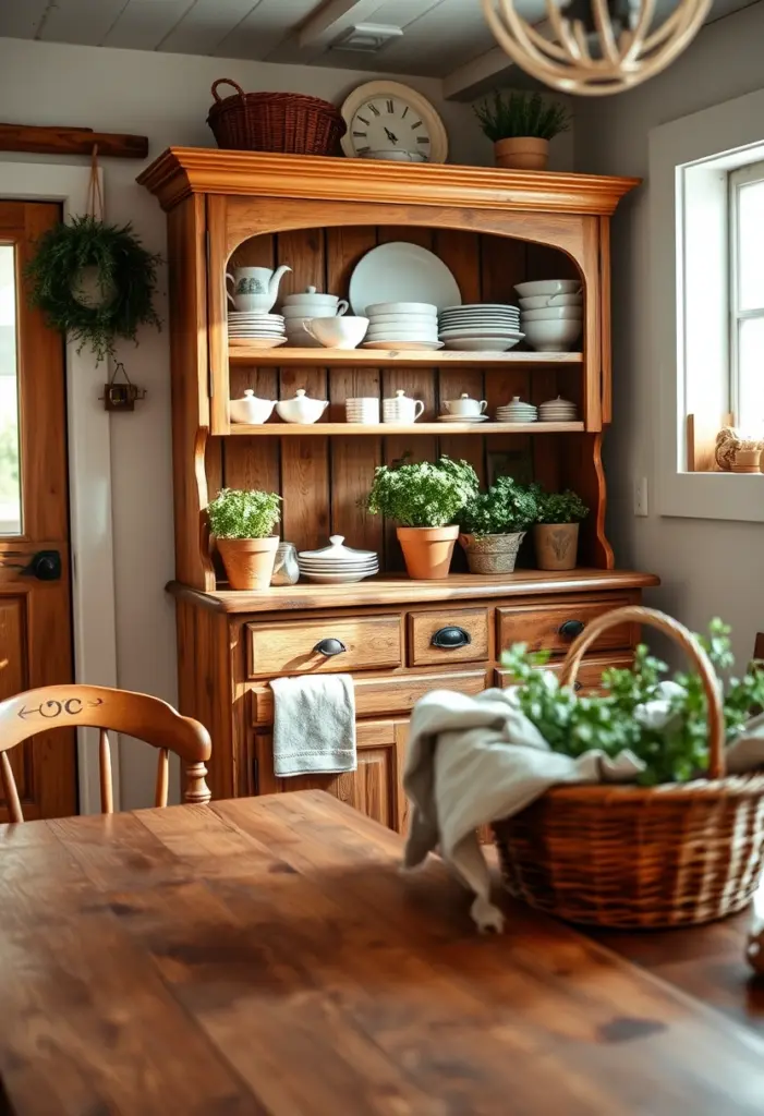 kitchen hutch decorating ideas 1