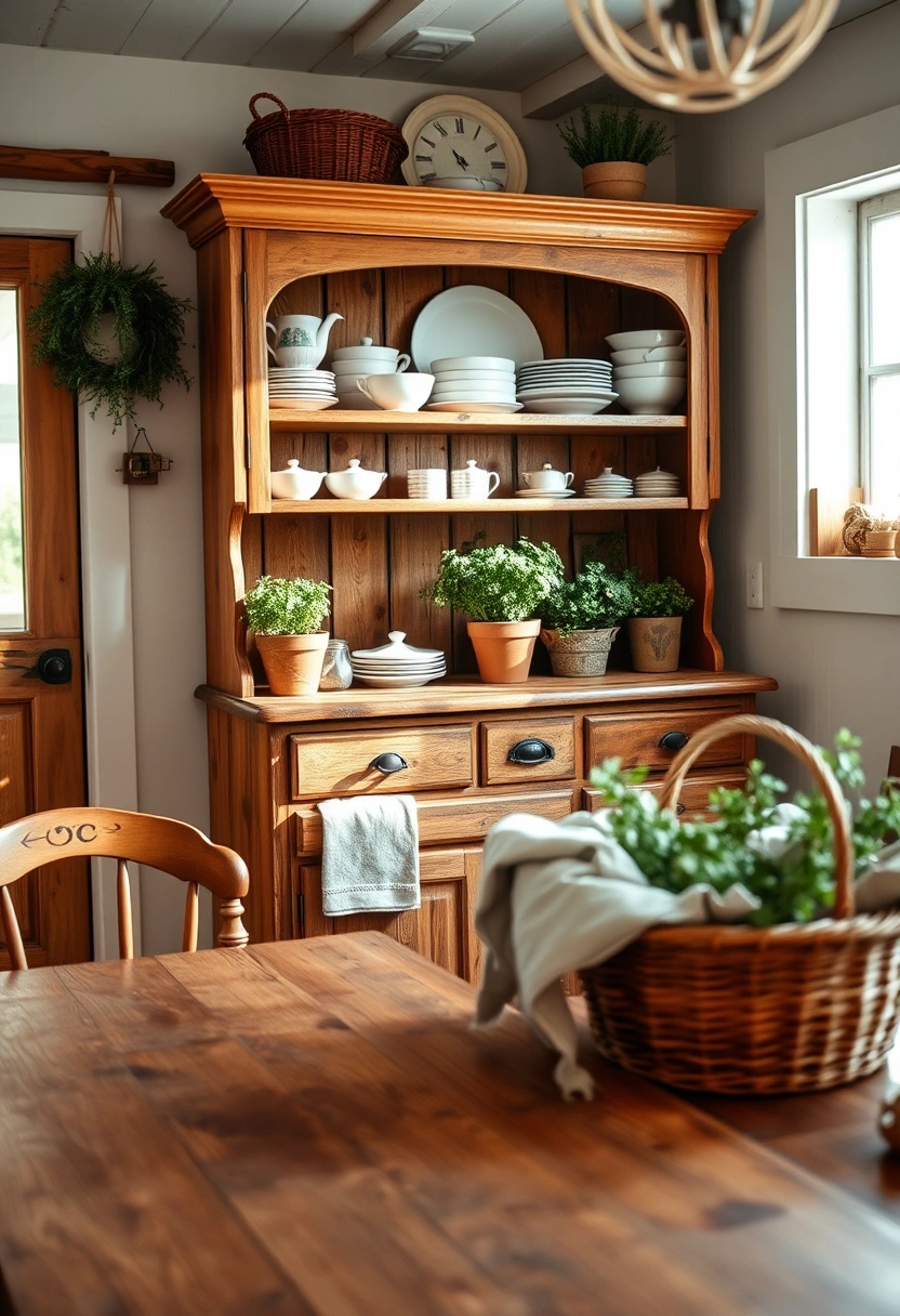 kitchen hutch decorating ideas 1