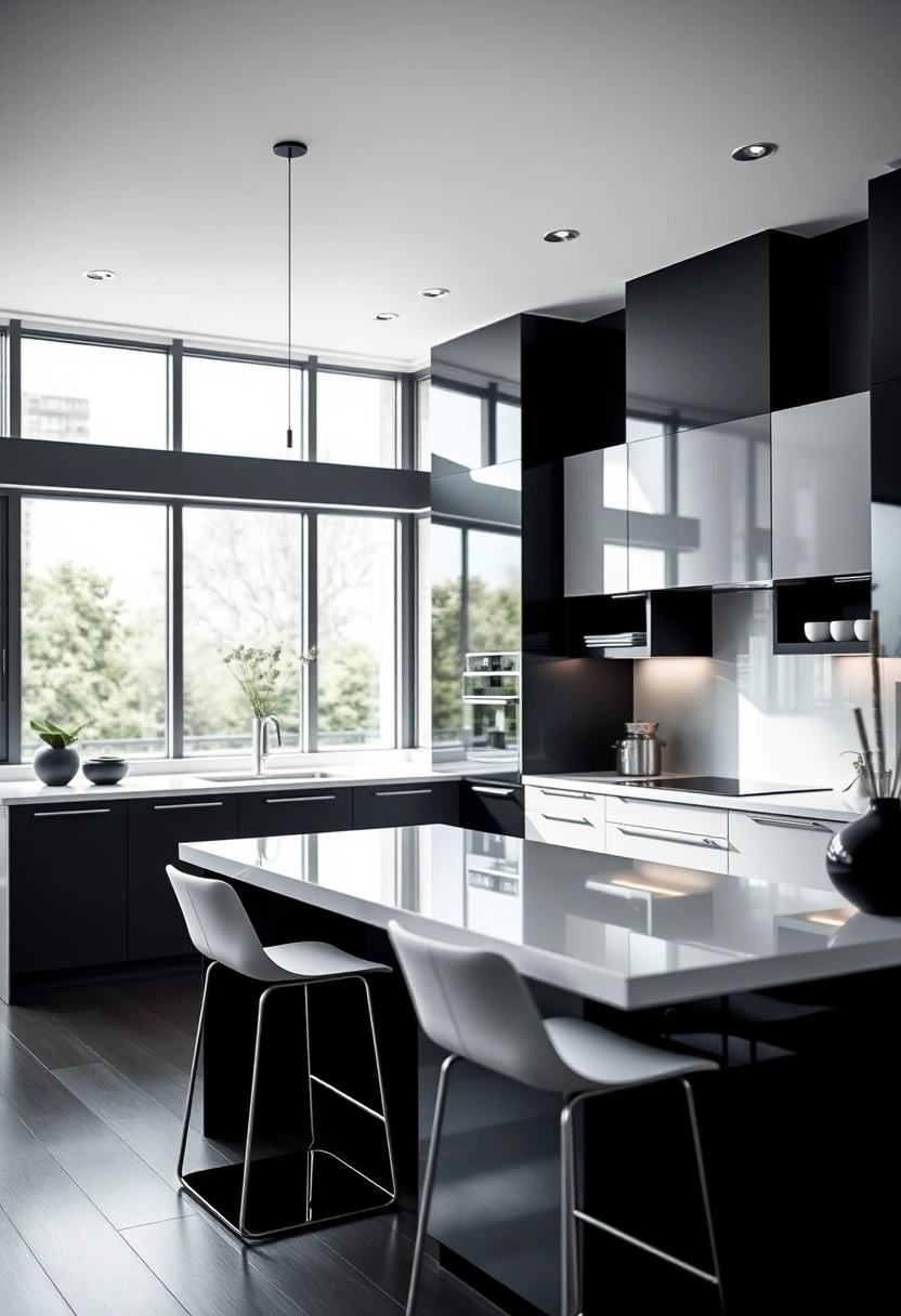 kitchen ideas black and white 14