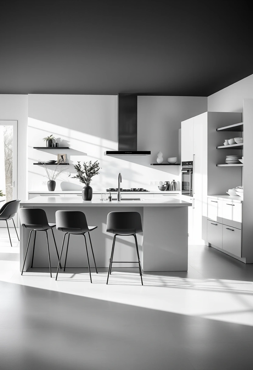 kitchen ideas black and white 17
