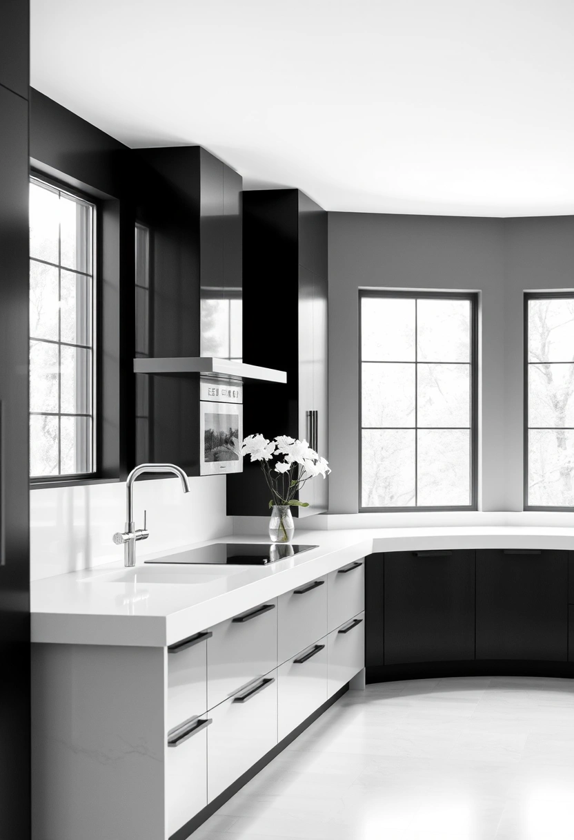 kitchen ideas black and white 4