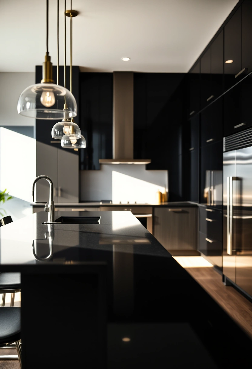 kitchen ideas black countertops 8