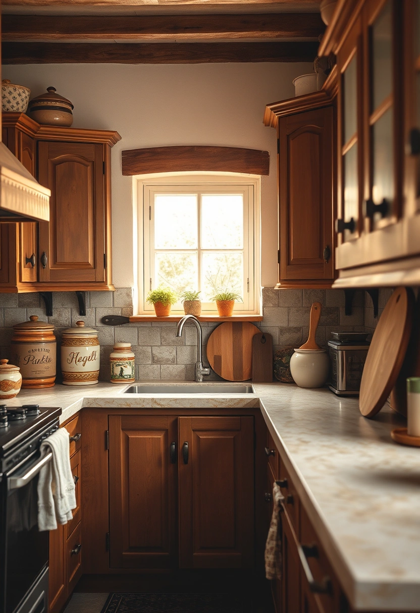 kitchen ideas brown cabinets 12