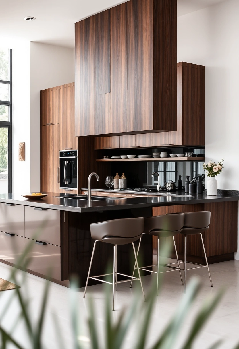 kitchen ideas brown cabinets 13