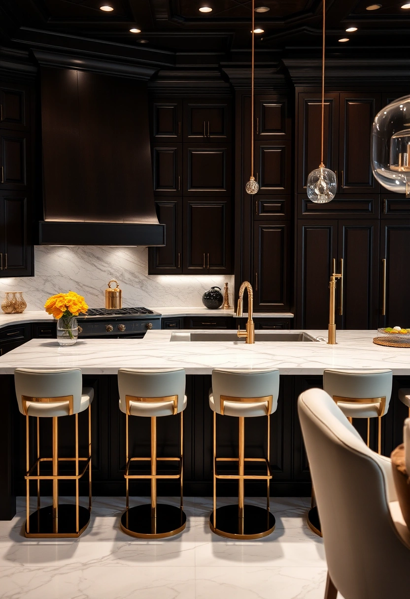kitchen ideas brown cabinets 15